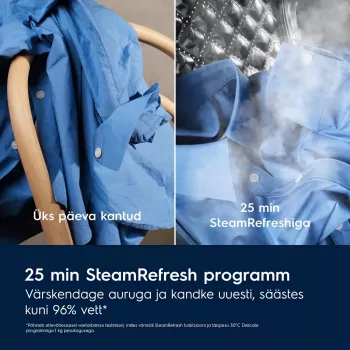 Electrolux SteamCare 700 Lavadora UniversalDose, 10 kg, 1600 rpm, blanca