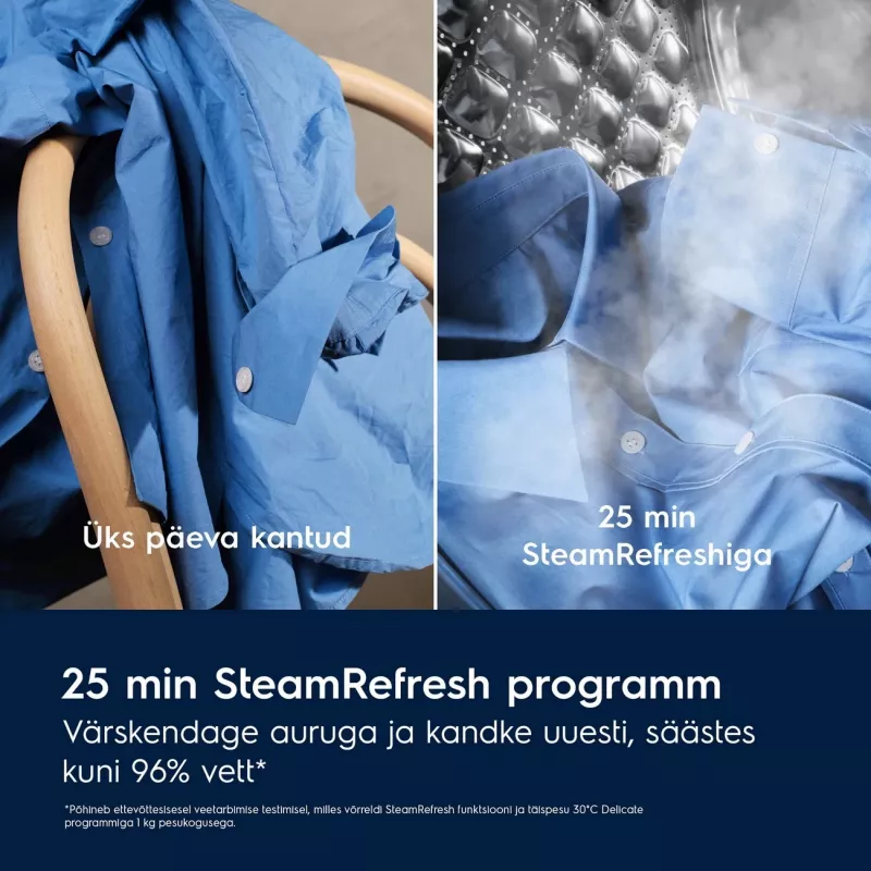 Electrolux SteamCare 700 Lavadora UniversalDose, 10 kg, 1600 rpm, blanca