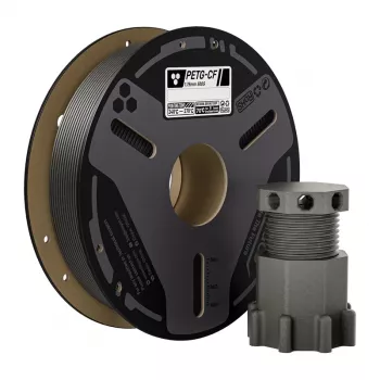 ELEGOO PETG-CF Filamento (gris) 1,75 mm 500 g PETG reforzado con fibra de carbono para impresoras 3D FDM