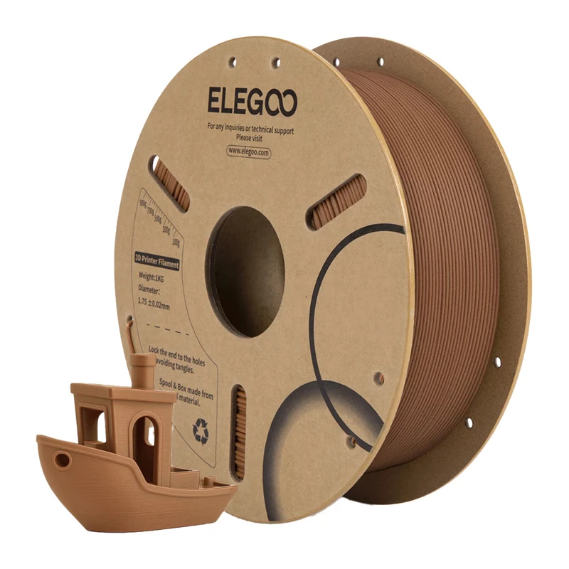 ELEGOO filamento PLA Wood (Indian Oak) 1,75 mm 1 kg