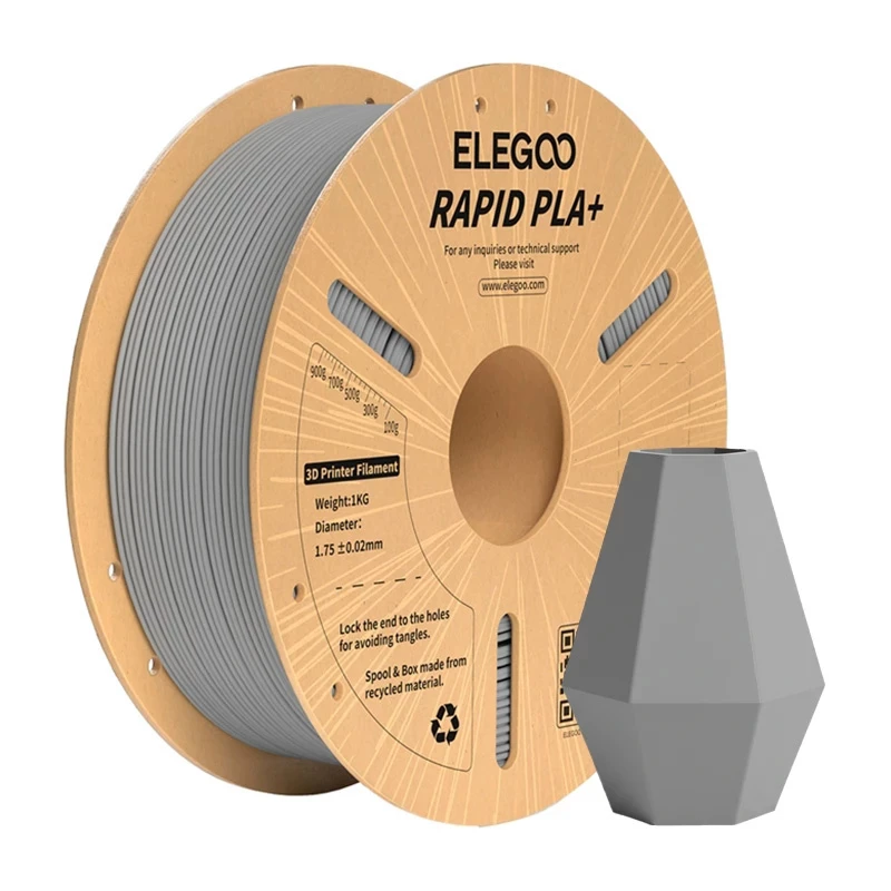 ELEGOO Rapid PLA+ filamento (gris)