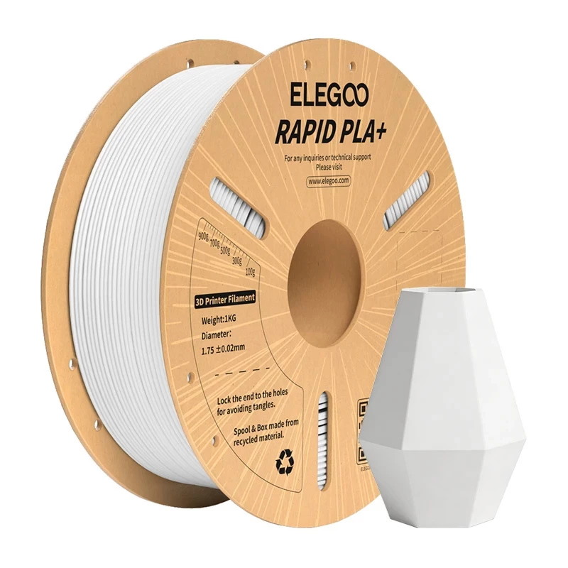 ELEGOO Rapid PLA+ Filamento (Blanco) 1,75 mm 1 kg