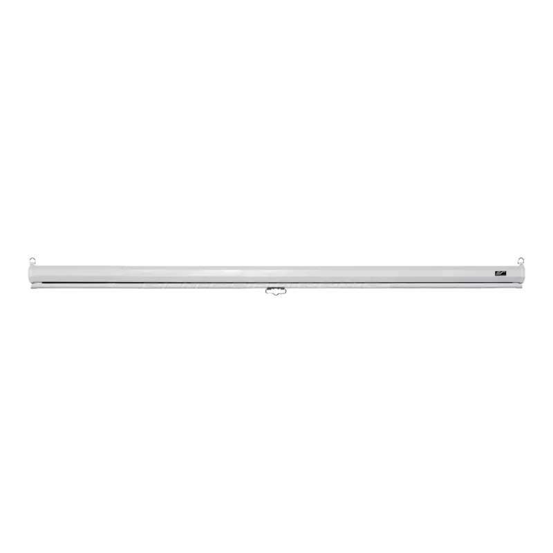 Pantalla de proyección manual Elite Screens Manual Series M120XWV2 120 inch con material MaxWhite FG, relación de aspecto 16:9, carcasa blanca