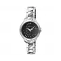 ELIXA Woman E119L483 Reloj de cuarzo analógico 30mm malla de acero inoxidable negra