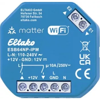 Eltako Actuador de persiana IP 2 canales montaje en carril DIN 230V AC 3A 30064019