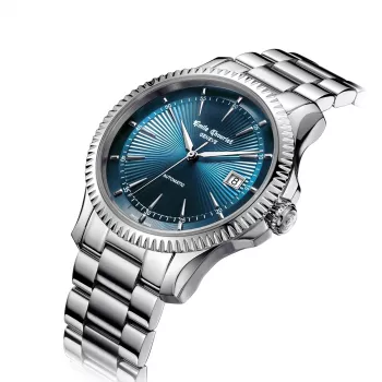 Reloj automático de hombre EMILE CHOURIET 40mm acero inoxidable esfera negra