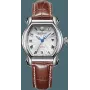 EMILE CHOURIET Reloj de cuarzo suizo mujer 28mm acero inoxidable piel blanca