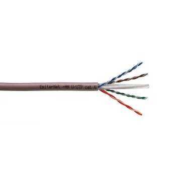 EMITER Cat.6 U/UTP 450MHz LS0H B2ca cable de red de cobre sólido, 4x2x23AWG, rollo de 305m en caja