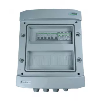 EMITER Caja de distribución de conexión AC hermética IP65 con protección contra sobretensiones Noark Type 2, 2x25A 3 fases