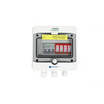 EMITER Cuadro eléctrico de montaje AC hermético IP65 Emitter con protector contra sobretensiones AC Dehn Tipo 2, 16A 3 fases
