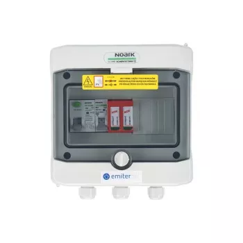 EMITER Combinación de aparamenta AC hermética IP65 EMITTER con protector contra sobretensiones AC Dehn Tipo 2, 16A 1 polo, diferencial Tipo A 40A/300mA