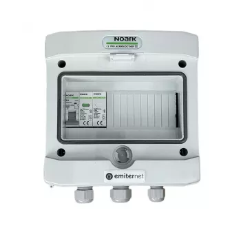 EMITER aparamenta adosada CA hermética IP65 pararrayos Emitter Noark Type 1+2, 20A 1-F