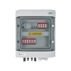 EMITER Cuadro eléctrico conectado DCAC Hermetic IP65 EMITTER con protector contra sobretensiones DC Dehn 1000V Tipo 2, 2 x PV-String, 2 x MPPT // og. AC Dehn Tipo 2, 16A 3-Ph, RCD Tipo A 40A/300mA