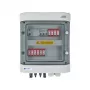 EMITER Cuadro eléctrico conectado DCAC Hermetic IP65 EMITTER con protector contra sobretensiones DC Dehn 1000V Tipo 2, 2 x PV-String, 2 x MPPT // og. AC Dehn Tipo 2, 16A 3-Ph, RCD Tipo A 40A/300mA