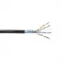 EmiterNet Cable FTP (F/UTP) Cat.5e externo relleno de gel, 4x2x0,5 PE+GEL, Negro