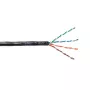 EmiterNet Cable UTP Cat.5e exterior relleno de gel, cobre puro, 4x2x0,5mm, funda PE, negro, 305m