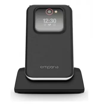 Emporia emporiaJOY V228 Teléfono plegable, 4G LTE, teclas grandes, pantalla TFT de 2,8 pulgadas, negro
