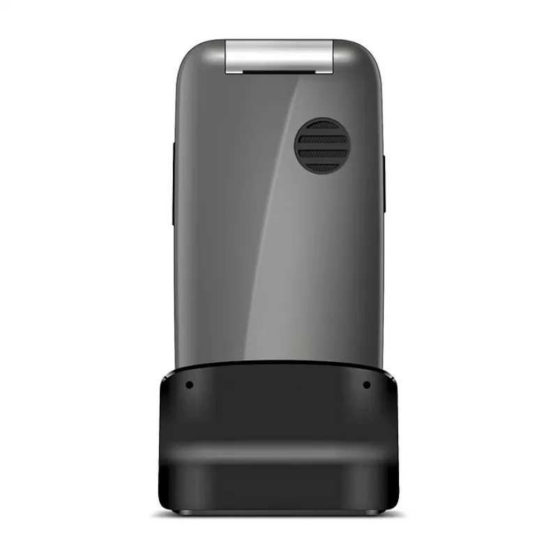 Emporia ONE V200i 2G teléfono móvil de tapa con teclas grandes, Space Grey/plata