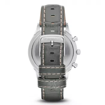 Emporio Armani AR1861 Reloj cronógrafo hombre de acero inoxidable, 43 mm