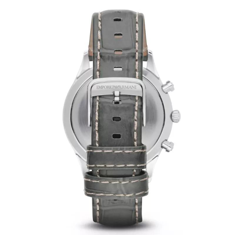 Emporio Armani AR1861 Reloj cronógrafo hombre de acero inoxidable, 43 mm