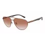 EMPORIO ARMANI EA2125-300413 gafas de sol rectangular hombre - montura negra mate, lentes degradadas grises
