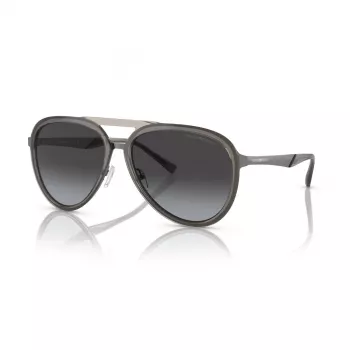 EMPORIO ARMANI EA2145-33578G Gafas de sol para hombre montura metálica negro mate lentes gris degradado 59mm
