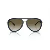 EMPORIO ARMANI EA2145-33598E Gafas de sol rectangulares para hombre Negro mate Gris oscuro 59mm