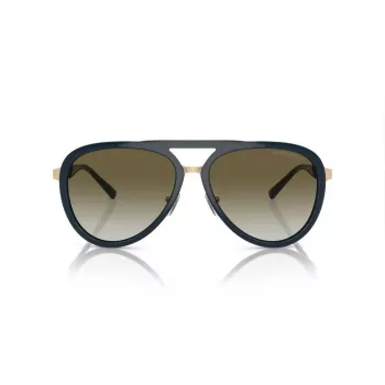 EMPORIO ARMANI EA2145-33598E Gafas de sol rectangulares para hombre Negro mate Gris oscuro 59mm