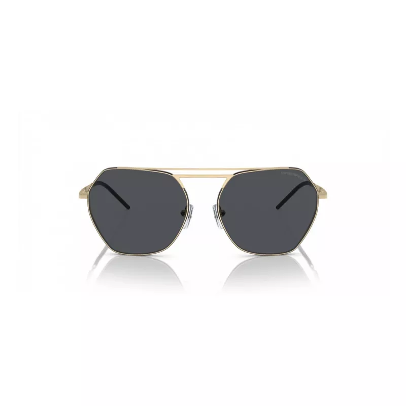 EMPORIO ARMANI EA2148-301387 Gafas de sol hombre, montura negro mate, cristales gris oscuro, 56 mm