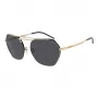 EMPORIO ARMANI EA2148-301387 Gafas de sol hombre, montura negro mate, cristales gris oscuro, 56 mm