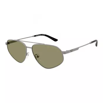 EMPORIO ARMANI EA2156-30032A Gafas de sol para hombre - Montura negra mate, lentes grises degradadas, 59 mm