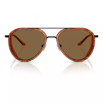 EMPORIO ARMANI EA2163-3001OR gafas de sol hombre - montura negro brillante, lentes gris oscuro, 56 mm