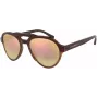 EMPORIO ARMANI EA4128F57494Z Gafas de sol hombre rectangulares, montura negra mate, lentes grises, 54/21/140 mm