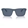 EMPORIO ARMANI EA4219-576380 Gafas de sol rectangulares para hombre - Montura negra mate, lentes grises, 57 mm
