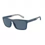 EMPORIO ARMANI EA4219-576380 Gafas de sol rectangulares para hombre - Montura negra mate, lentes grises, 57 mm
