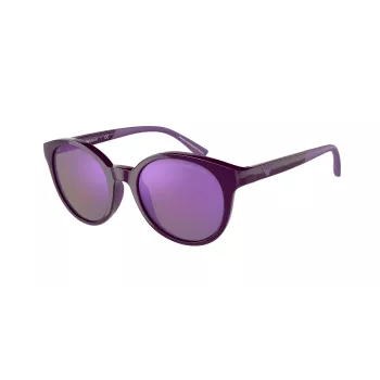 EMPORIO ARMANI Mujer Gafas de sol EA4185-51154V Montura gris transparente Lentes grises degradadas 47/18/125 mm