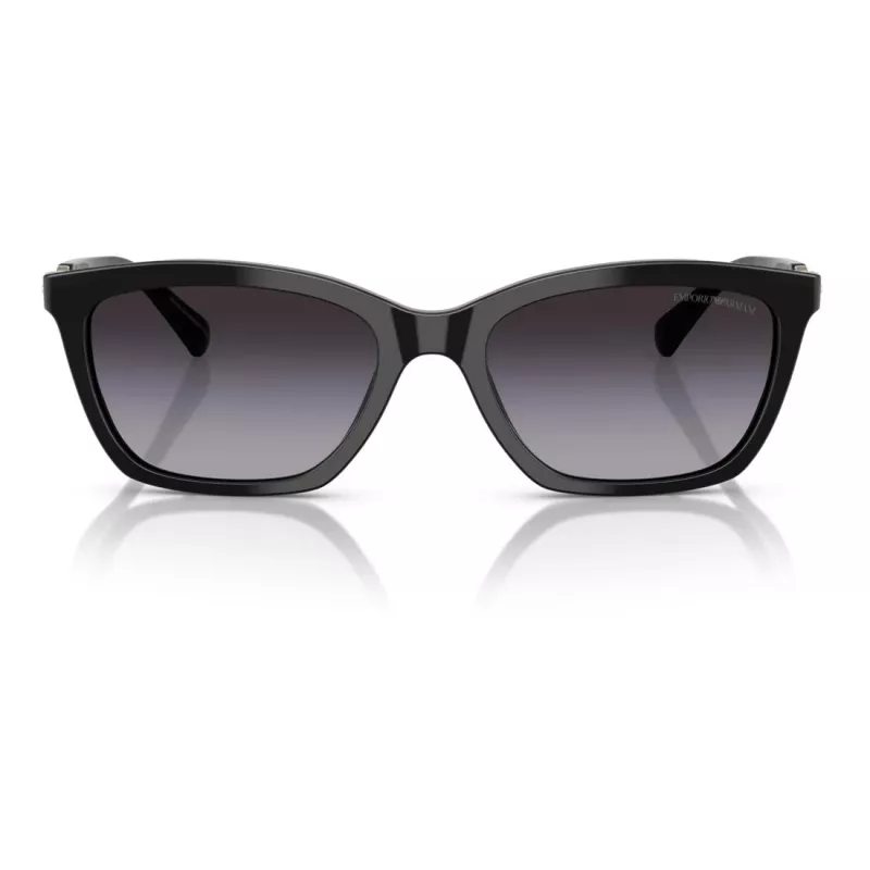 EMPORIO ARMANI Gafas de sol mujer EA4238F50178G - montura de acetato negra, lentes grises degradadas 54mm