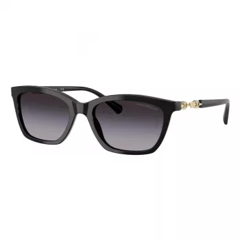 EMPORIO ARMANI Gafas de sol mujer EA4238F50178G - montura de acetato negra, lentes grises degradadas 54mm