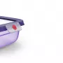EMSA ONECLICK Recipiente para alimentos 1,5 L rectangular violeta hermético a prueba de fugas sin BPA apto para microondas, lavavajillas y congelador 3110601757