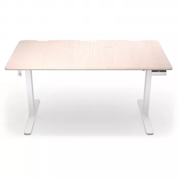 ENDORFY Atlas L Escritorio elevable eléctrico de pie-sentado, madera clara, 1400x600 mm