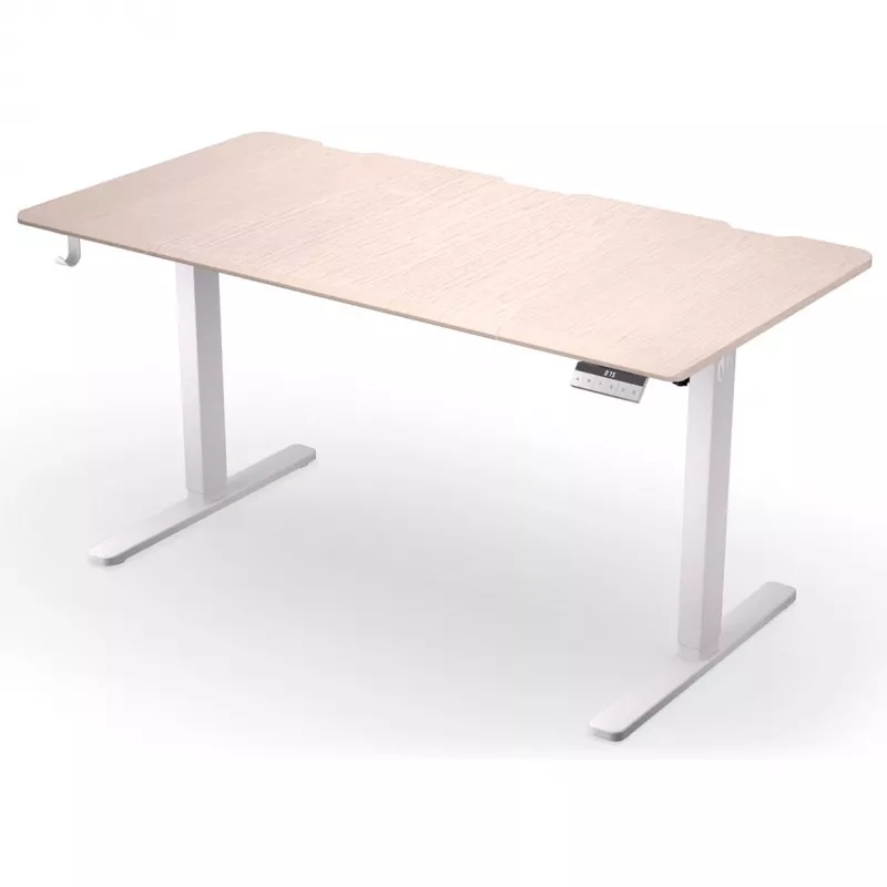 ENDORFY Atlas L Escritorio elevable eléctrico de pie-sentado, madera clara, 1400x600 mm