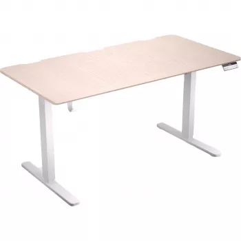 ENDORFY Atlas L Escritorio elevable eléctrico de pie-sentado, madera clara, 1400x600 mm