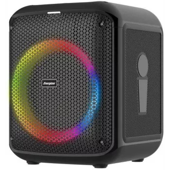 ENERGIZER Altavoz Bluetooth Portátil 20W RGB LED Radio FM 6000mAh Negro
