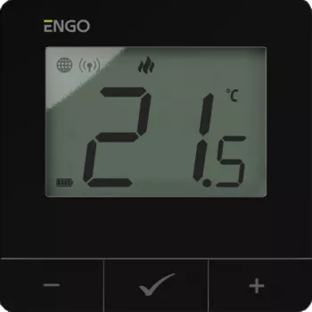 ENGO Controls E25-BATB termostato inteligente Wi-Fi, montaje en superficie, blanco