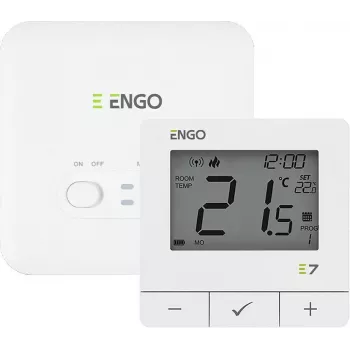 ENGO Controls E7-RFW termostato de ambiente inalámbrico, blanco