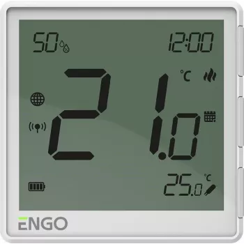 ENGO Controls EONE-BATW Termostato de ambiente inalámbrico ZigBee blanco