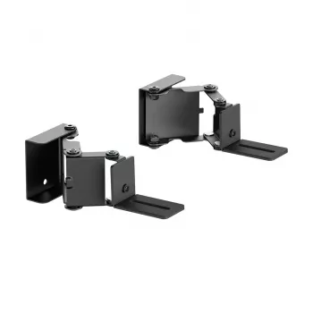 EOF Maclean MC-177 Soporte de pared para barra de sonido, acero, negro, inclinación +8° a -8°, máx. 10 kg