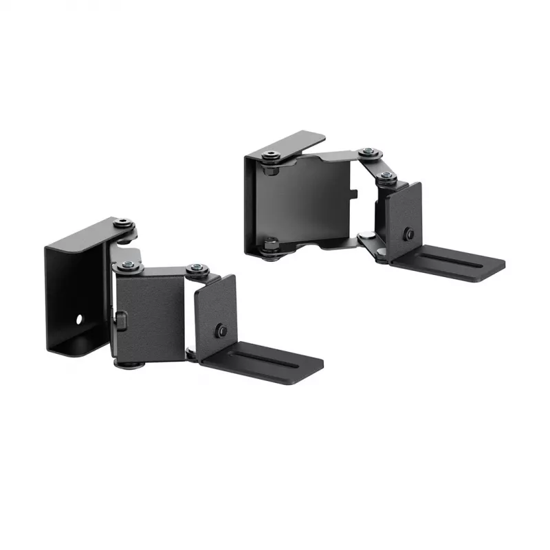 EOF Maclean MC-177 Soporte de pared para barra de sonido, acero, negro, inclinación +8° a -8°, máx. 10 kg