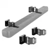EOF Maclean MC-177 Soporte de pared para barra de sonido, acero, negro, inclinación +8° a -8°, máx. 10 kg