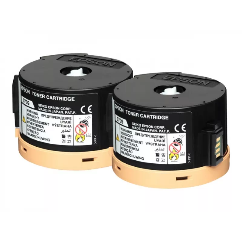 Epson 0710 - Pack de 2 - Alta capacidad - Negro